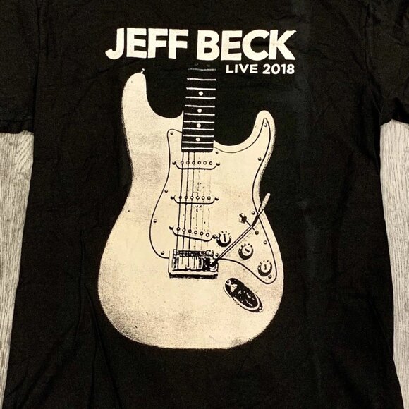 NWOT 2018 Live Jeff Beck North America Black Tour T-shirt - Picture 2 of 5